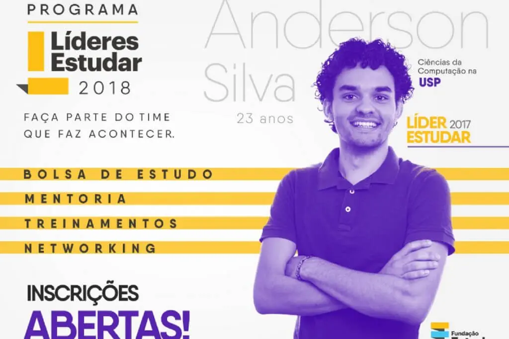Inscrições abertas para o Programa Líderes Estudar 2018